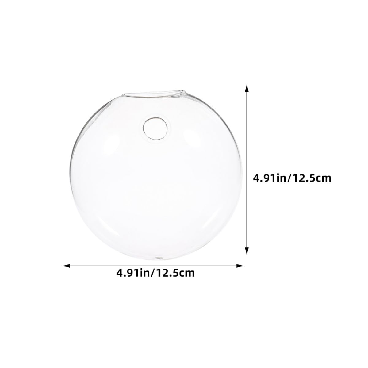 UTHCLO 2pcs Wall Hanging Hydroponic Vase Set Glass Terrarium Planter Pot for Indoor Plant Decoration