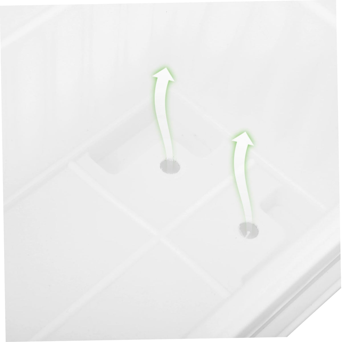 DOITOOL 2pcs Rectangular Plastic with Saucers Versatile Pots for Indoor and Outdoor Use Ideal for Vegetables and Flowers for Windowsills Patios and Gardens