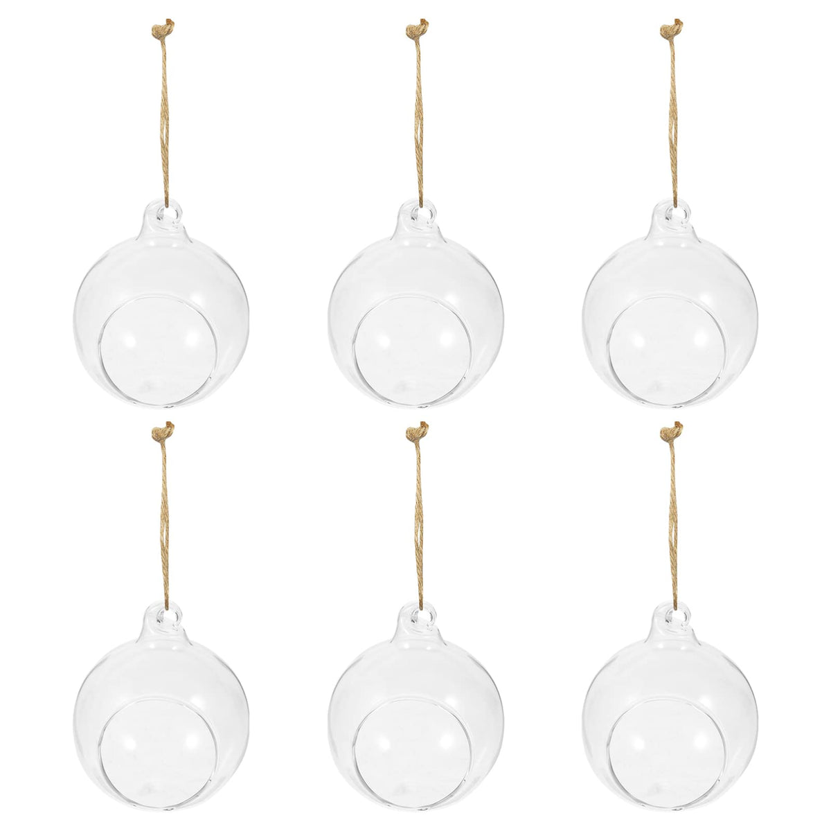 Cabilock Hanging Planter Glass Containers Glass Vases 12 Pcs Hanging Terrarium Hanging Glass orb Hanging Terrarium Globe Orbs air Plants Globe Glass Plant Glass Containers Glass Vases Glass Vase