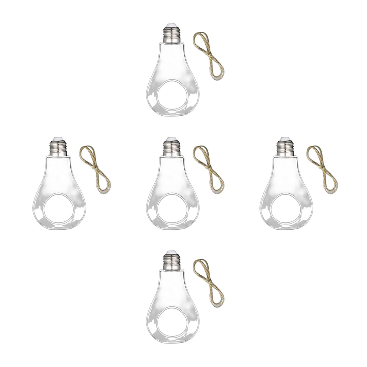 BEIYINAI Bulb Shaped Hydroponic Glass Vase Plant Flower Fish for Tank Terrarium for Creative Art Flower Glass Vase Hanging Plant Bulbs