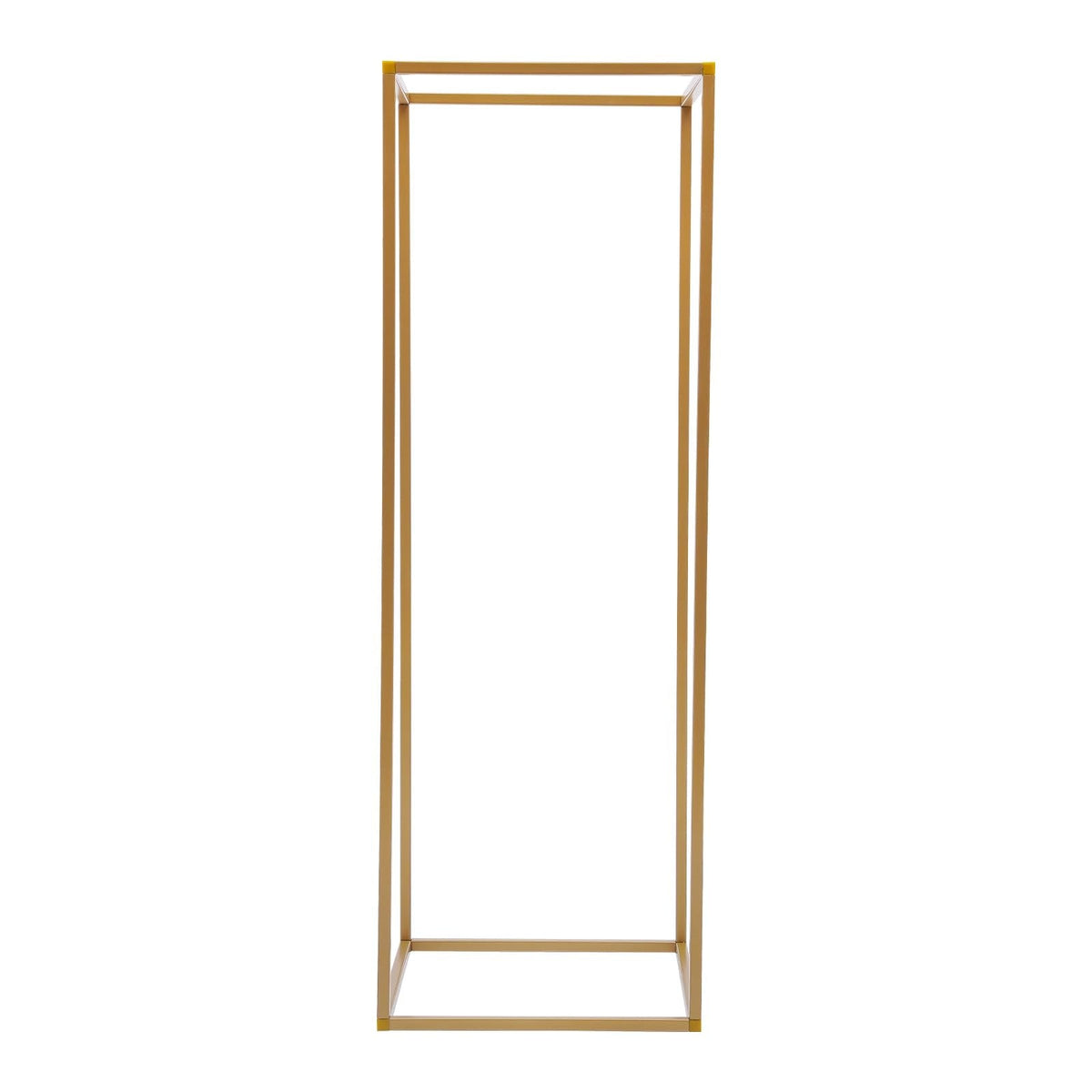 10PCS Wedding Flower Stand, 31.5inches Tall Column Geometric Centerpiece Vases, Rectangular Floral Display Rack, Column Centerpiece Floral Vases for Events Reception, Party Decoration (Gold, 31.5 in)