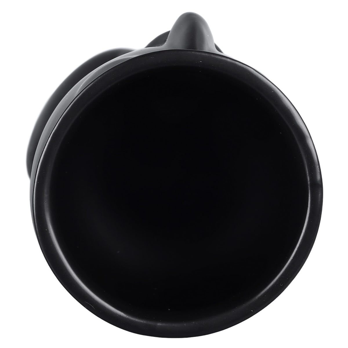 Semme Scandinavian Ceramic Face Planter Pot, Minimalist Planter Pot for Home Office Garden (Black)