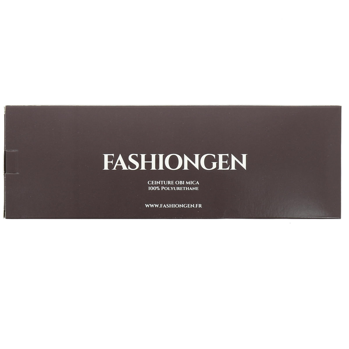 FASHIONGEN Obi Belt for Women β Wide Waist Belt in Faux Leather, MICA - Black, Large/X-large