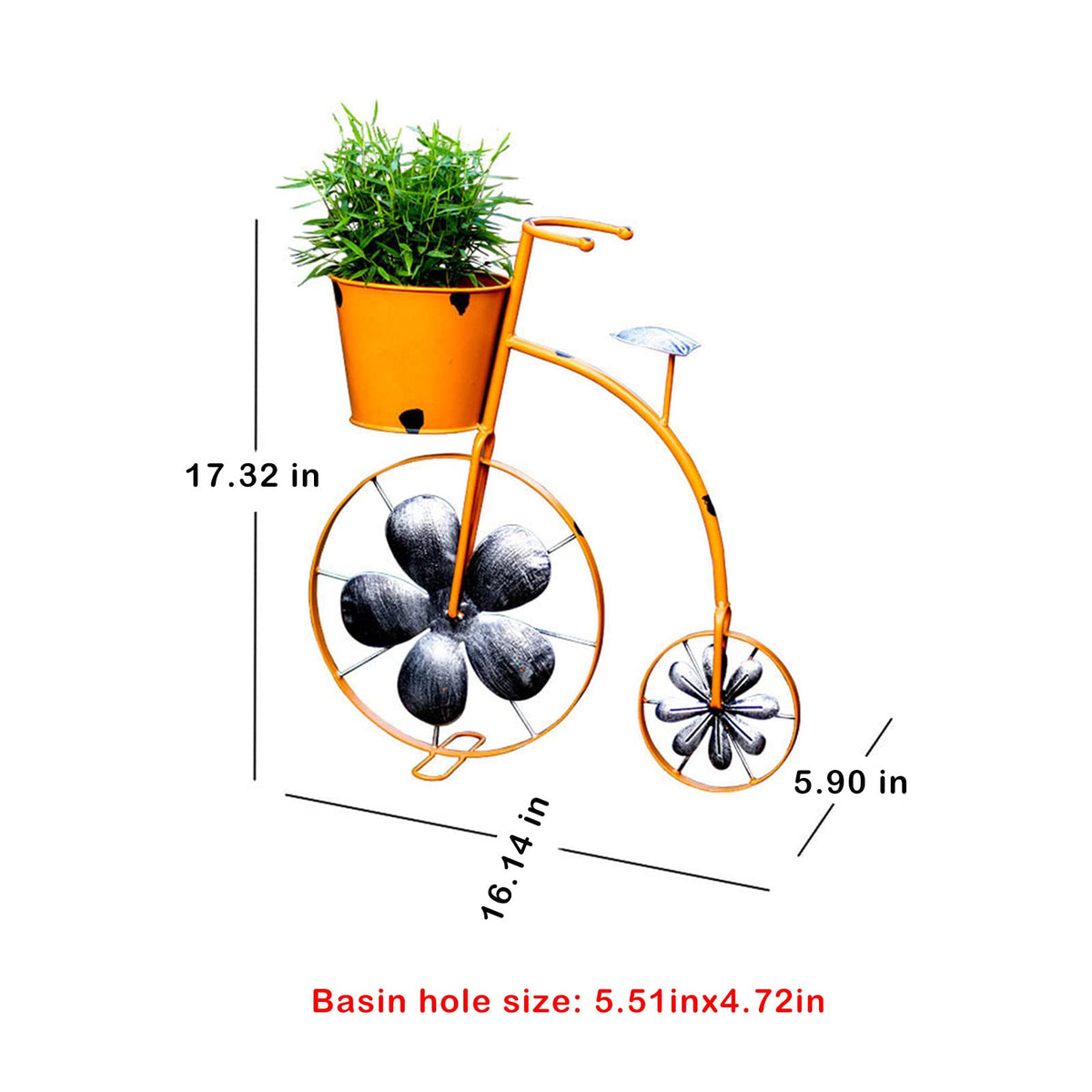 Metal Plant Stand,Flower Pot Cart Holder,Flower Display Shelf - Ideal for Home, Garden, Patio - Great Gift for Plant Lovers, Housewarming, Mother’s Day (A)