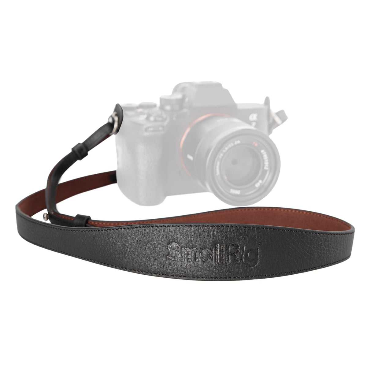 SMALLRIG Universal Leather Camera Shoulder Strap for DSLR Camera, Adjustable 100 to 110cm (39 to 43in), Max Load 10kg (22lb), Ergonomic Shoulder Support for Travel/Vlogging (Black) -5208