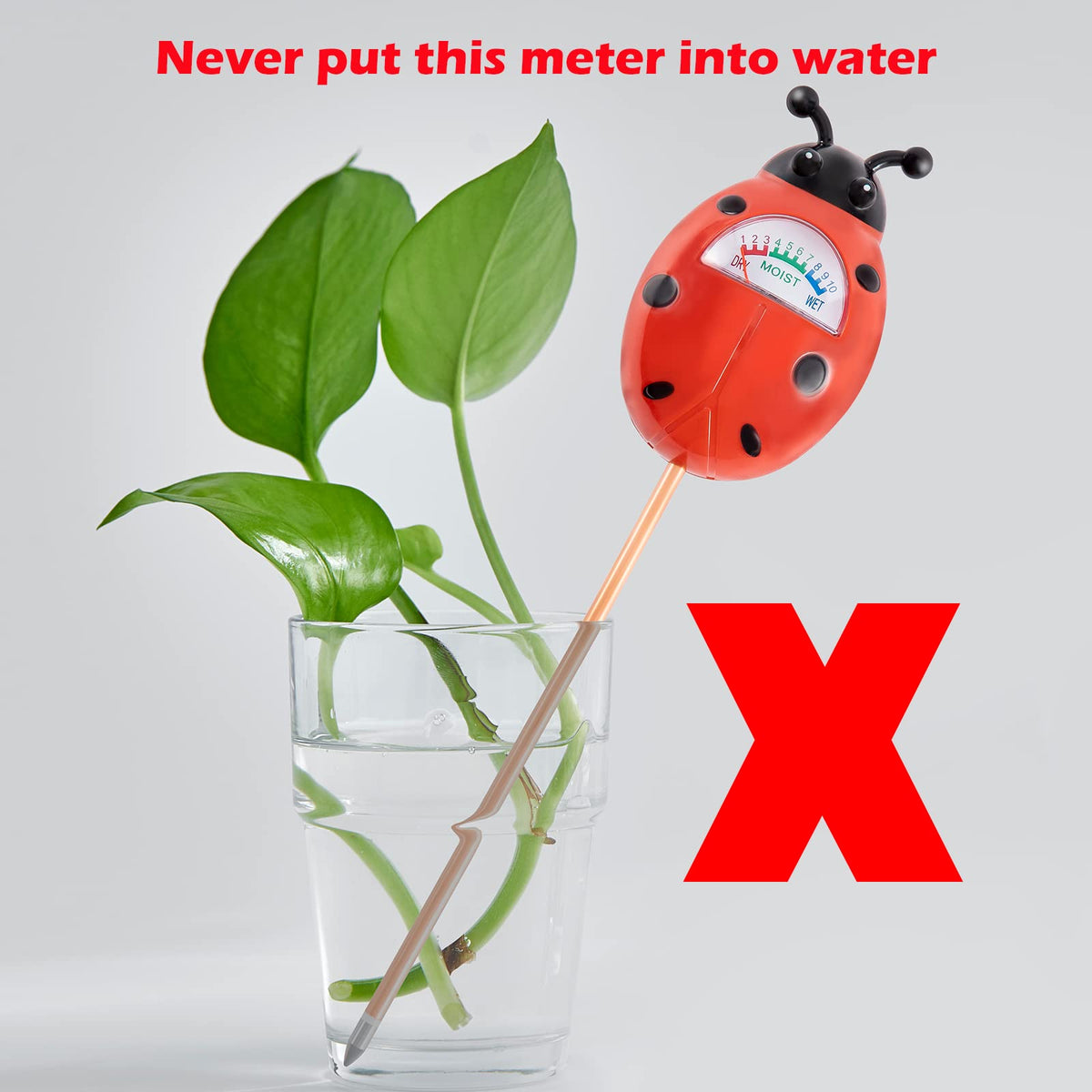 Tennedriv Green 2 Pack Soil Moisture Meter for House Plants, Plant Water Meter,Plant Moisture Meter for House Plants and Outdoor Plants, No Batteries Required