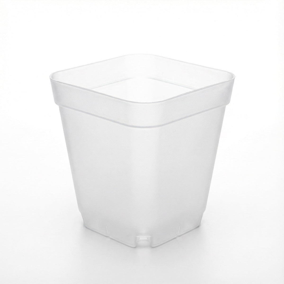 RooTrimmer 120 Packs Square Clear Nursery Pots with Drainage, 2.7 Inch Plastic Seedling Pots for Indoor Plants, Thickened Small Transplant Pot for Seed Starting Succulents Vegetables Lettuce Flowers