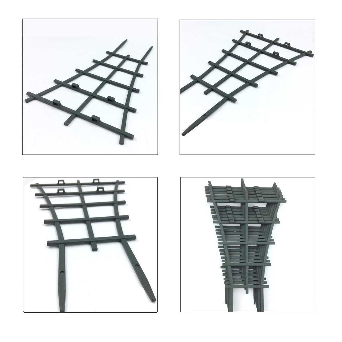 12 Pcs Garden DIY Mini Climbing Trellis Plastic Superimposed Potted Plant Support Garden Trellises for Potted Climbing Plants Vines