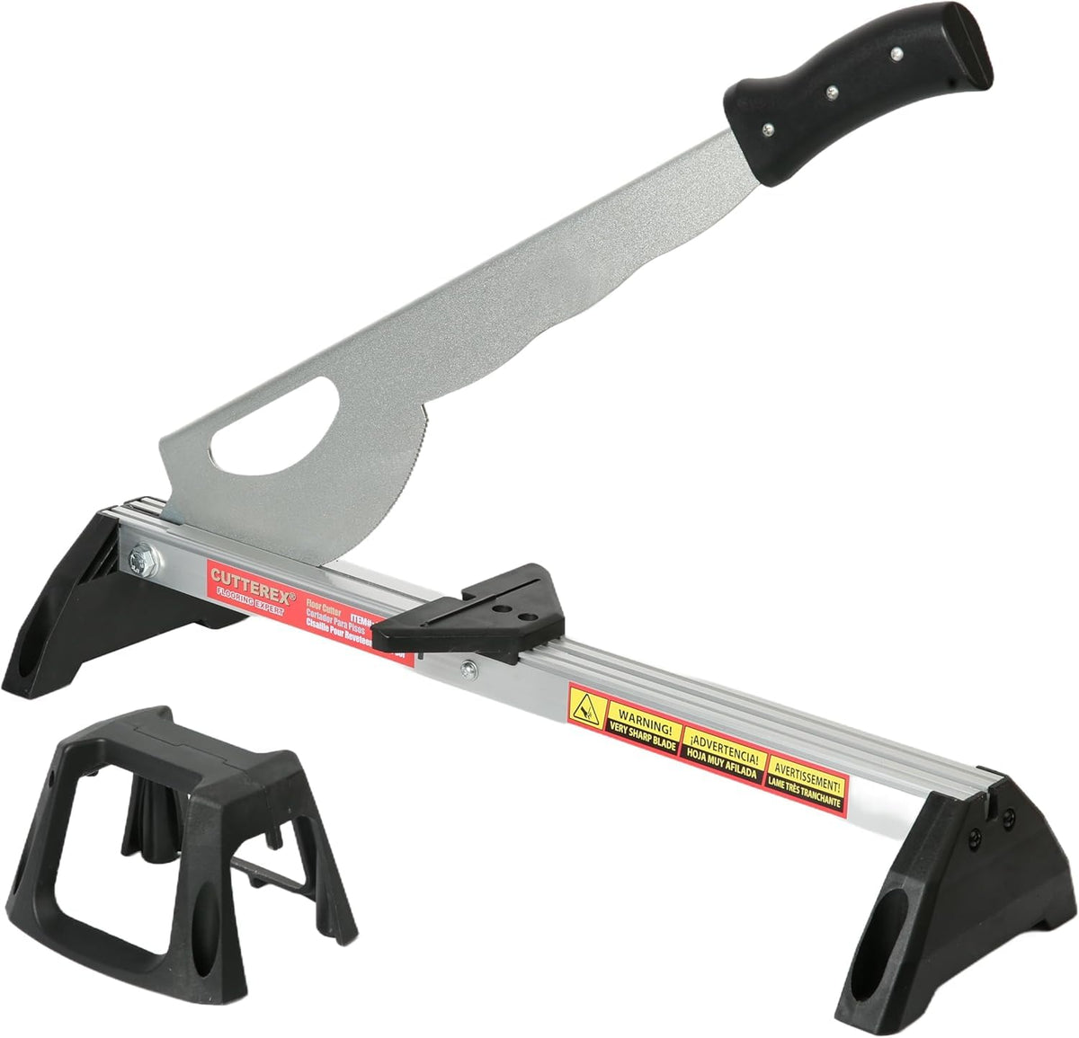 FullyAssembled Laminate/Vinyl Floor Cutter, Angle&Length Cutting,Laminate Flooring Cutter,Cuts 2-5mm Thickness Rubber Floor,Laminate Floor,VCT,PVC,Steel/Alu,Floor Cutter for Small Project & Thin Floor