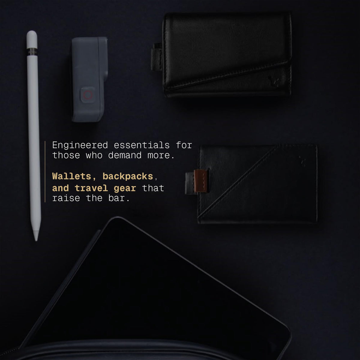 The Frenchie Co. - Speed Wallet Mini - Ultra-Slim RFID Card Holder - Minimalist Front Pocket Wallet for Men & Women - Carbon Fiber & Full-Grain Italian Leather