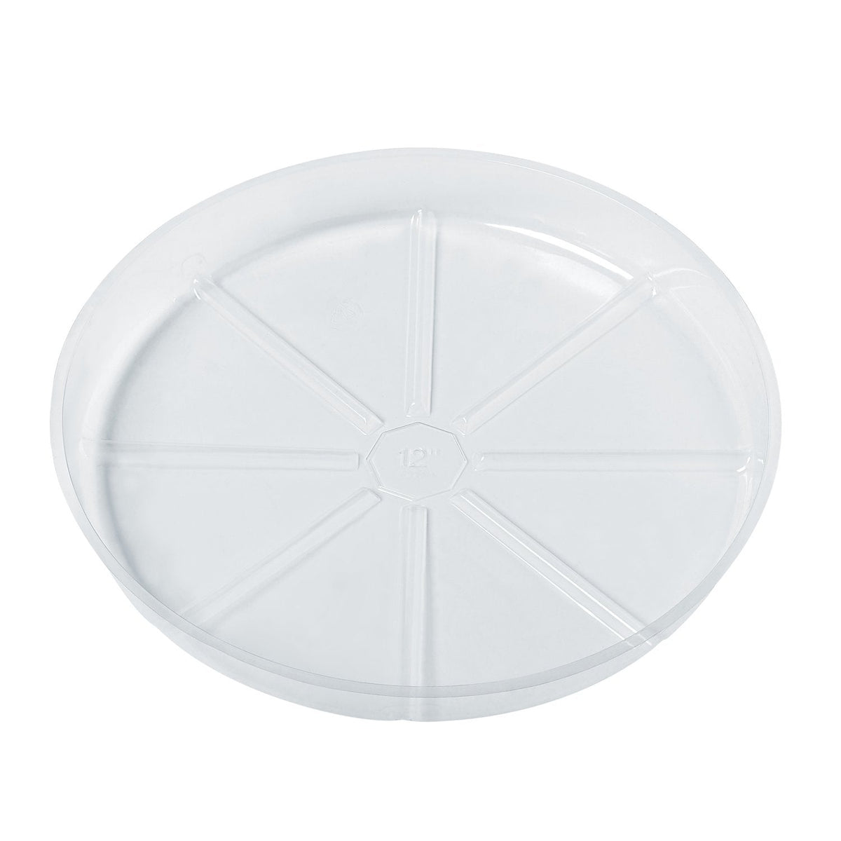Idyllize 10 Piece of 12 inch Clear Plastic Plant Saucer Drip Trays for pots (12")