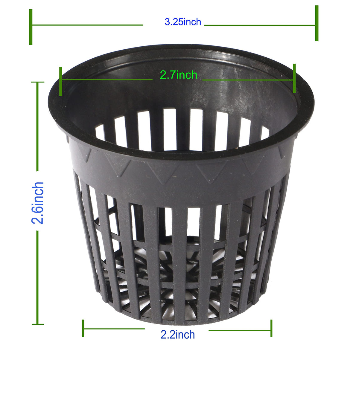 HORTIPOTS 3 inch Net Pot Mylar Reflective Block Covers for 3 inch Net Pot Top Lid (Pack of 100)