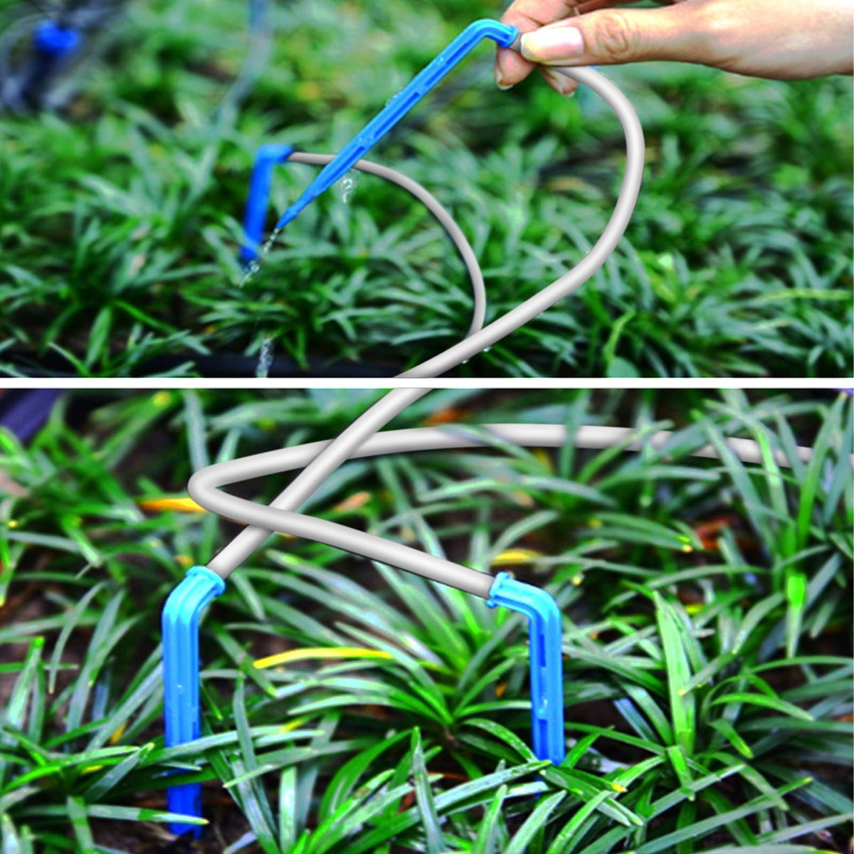 Smart Automatic Watering System Plant Waterer Drip Irrigation Kit Programmable Timer 400ml Flowrate for Indoor Outdoor Garden Farm ABS 10m Hose 10 Potted Plants