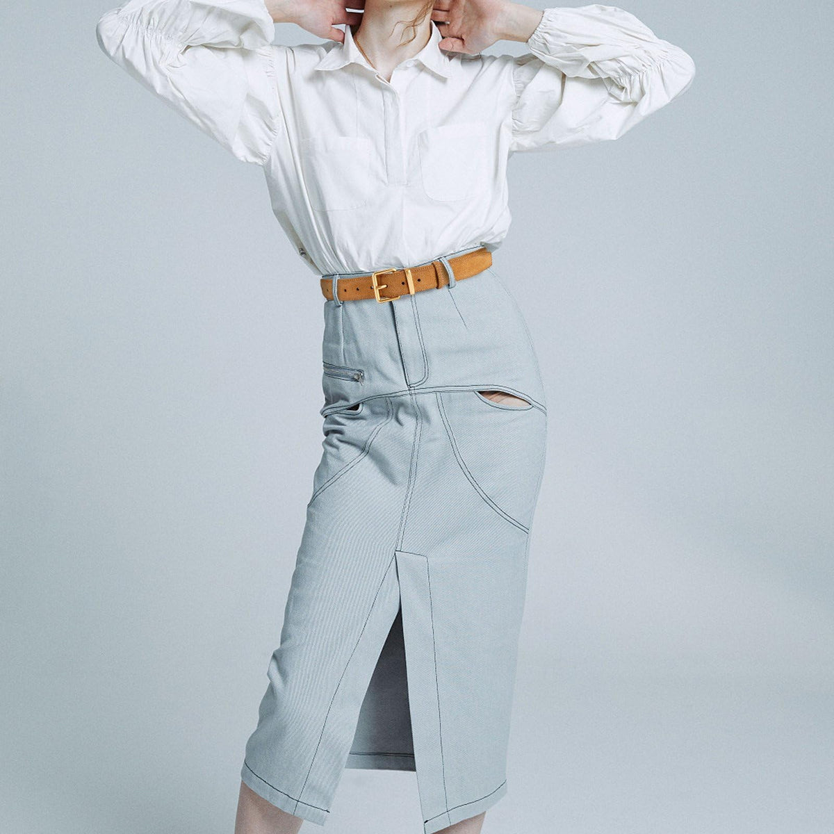 Wide Suede Belt Women Genuine Leather Ladies Waist Belt for Jeans Dress Casual Square Gold Buckle 1.3"(33mm) Wide Tan