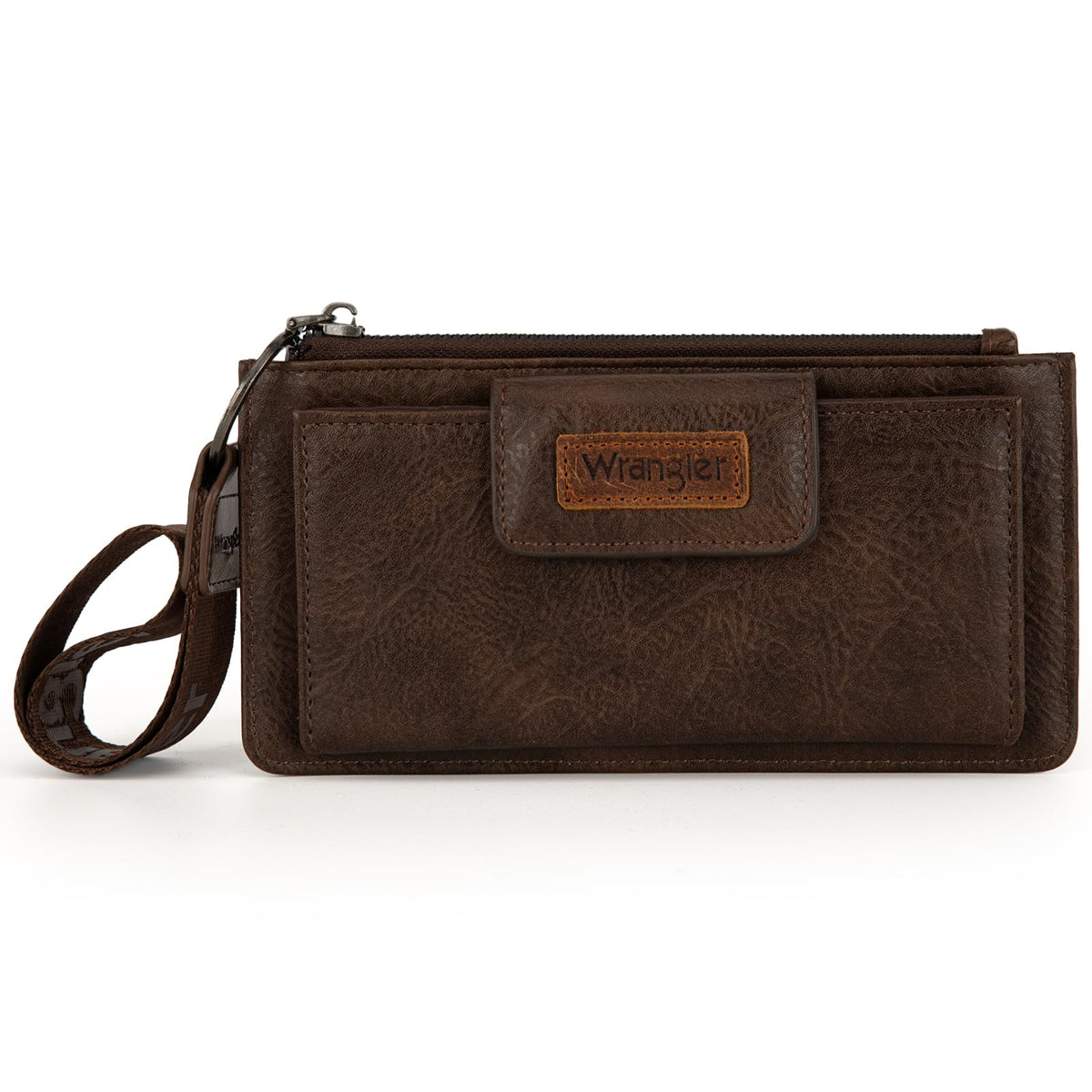 Montana West X Wrangler Minimalist Wallet Women Card Cases & Money Organizers Wristlet with Wallet Large Clutch with Coin Purse Smooth Zipper and Rfid Lining