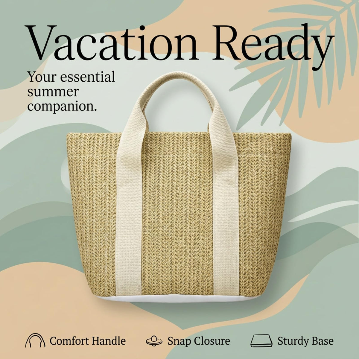 10 Pcs Straw Beach Tote Bags, Woven Handbag with Handle, Bachelorette Beach Bags, Suitable for Women Vacation & Shopping