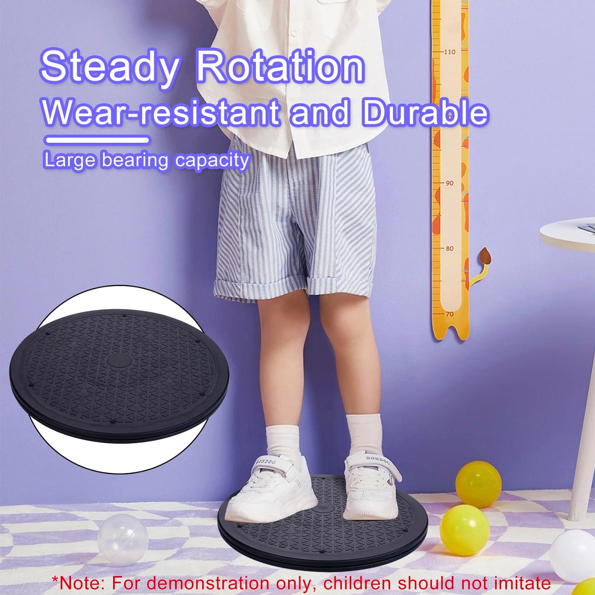 2 Pcs (10 Inch) Lazy Susan Turntable Organizer, Eichzer Premium Heavy Duty Rotating Swivel Stand with Steel Ball Bearings for Model/Rotating Plants/Crafts Stand/TV/Monitor/Laptop (360˚ Rotation)