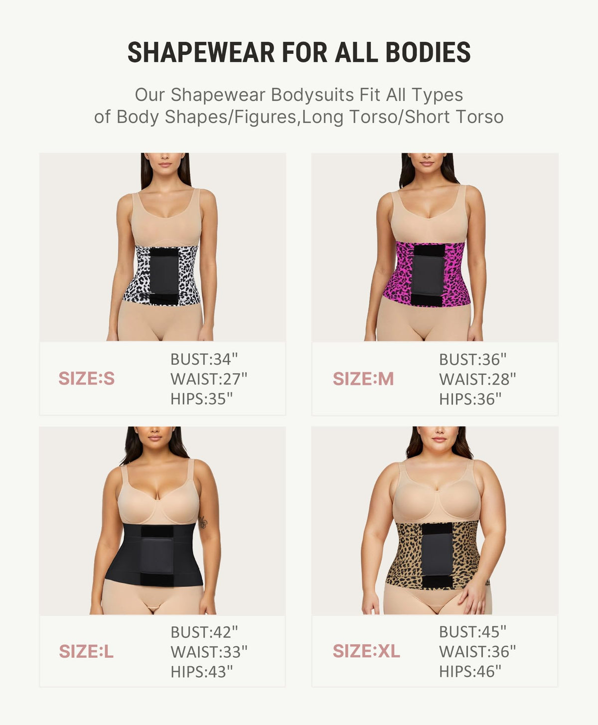 FeelinGirl Corset Perspiring Workout Waist Trainer Corset Trimmer Belt for Women Belly Band Body Shaper Rose Leopard M