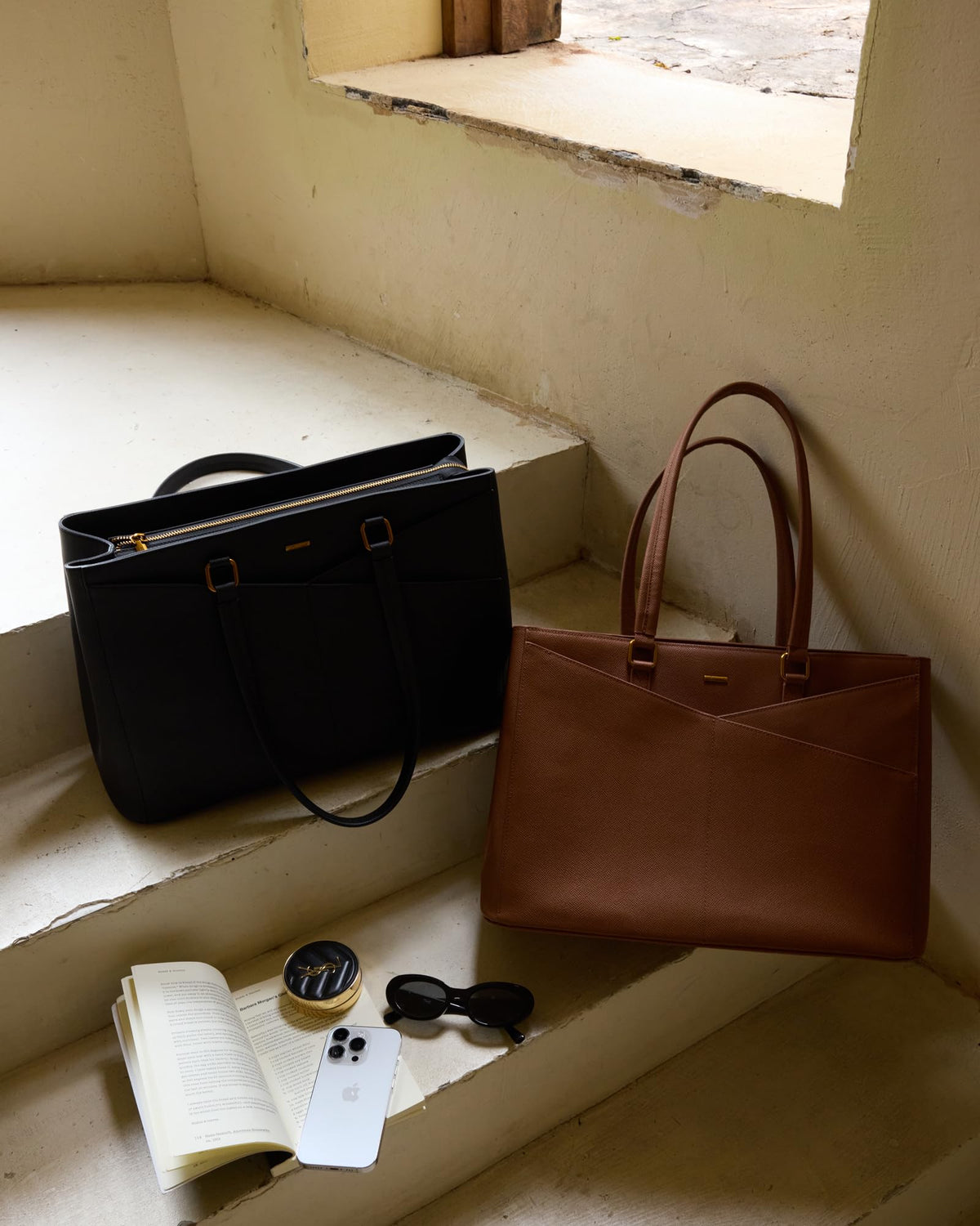 LOVEVOOK Laptop Tote Bag for Women,15.6 Inch Waterproof Computer Bags Women Business Office Work Bag Briefcase, Brown