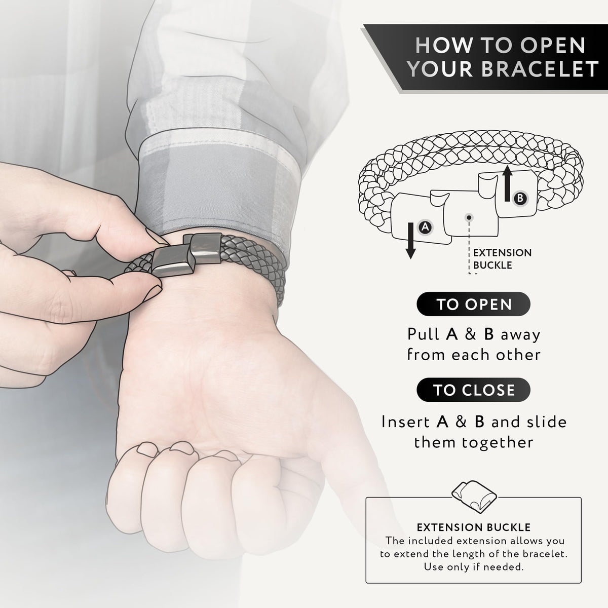 RTZN Brown Leather Bracelet for Men Premium Artisan Handcrafted Double Strand Braided Mens Bracelet (Small)