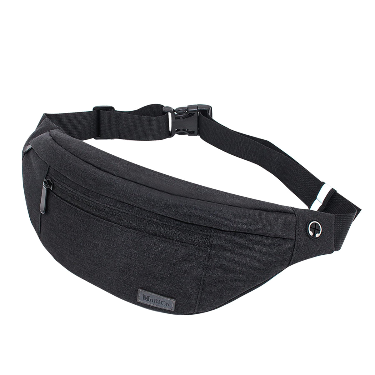 MOBICO Large Crossbody Fanny Pack for men women with 4-Zipper Pockets,Waist bag for Workout Traveling Hiking Running Walking Outdoors Sport Fishing Waist Pack…