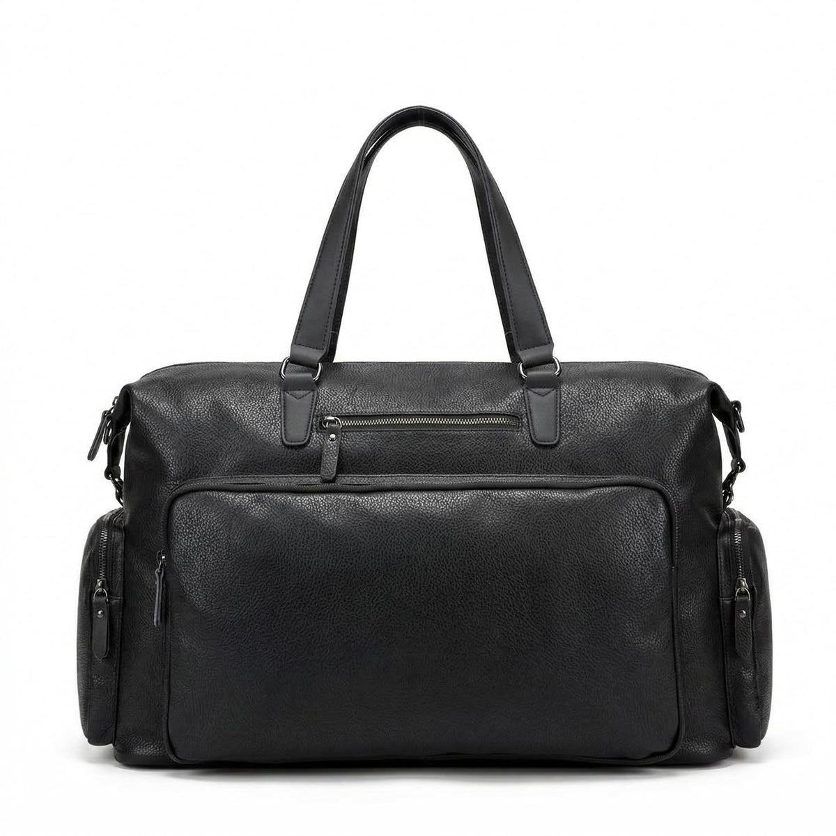 AGVOTK Large Black Travel Duffel Bag with Multiple Compartments – Durable Carry-On Weekender Gym Bag with Shoulder Strap