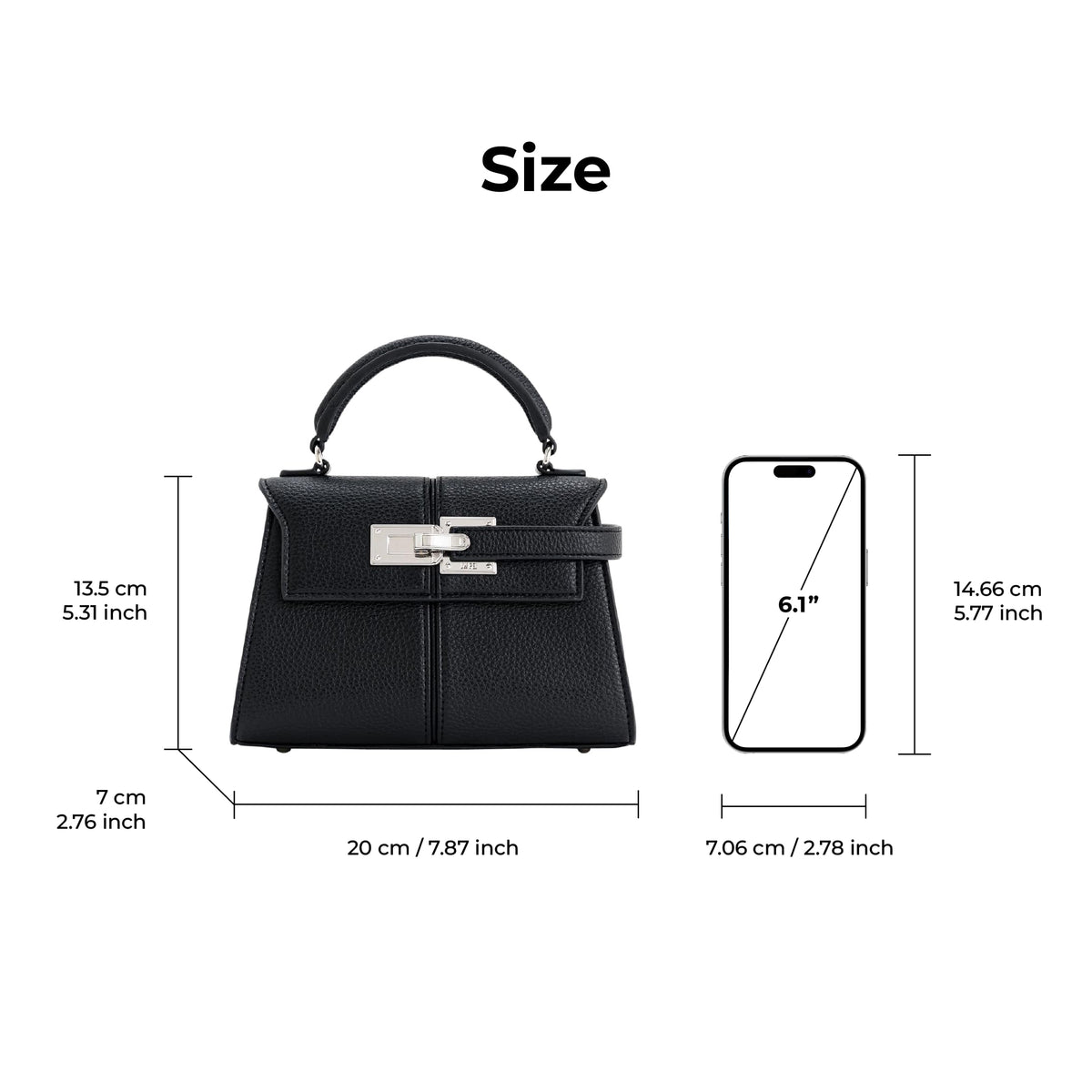 JW PEI Women's Elise Top Handle Bag - Black
