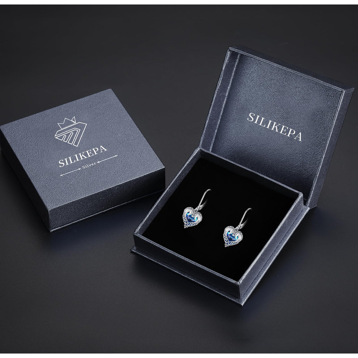 Horse Earrings for Women 925 Sterling Silver Celtic Horse Dangle Earrings with Crystals Animal Jewelry Gifts for Women