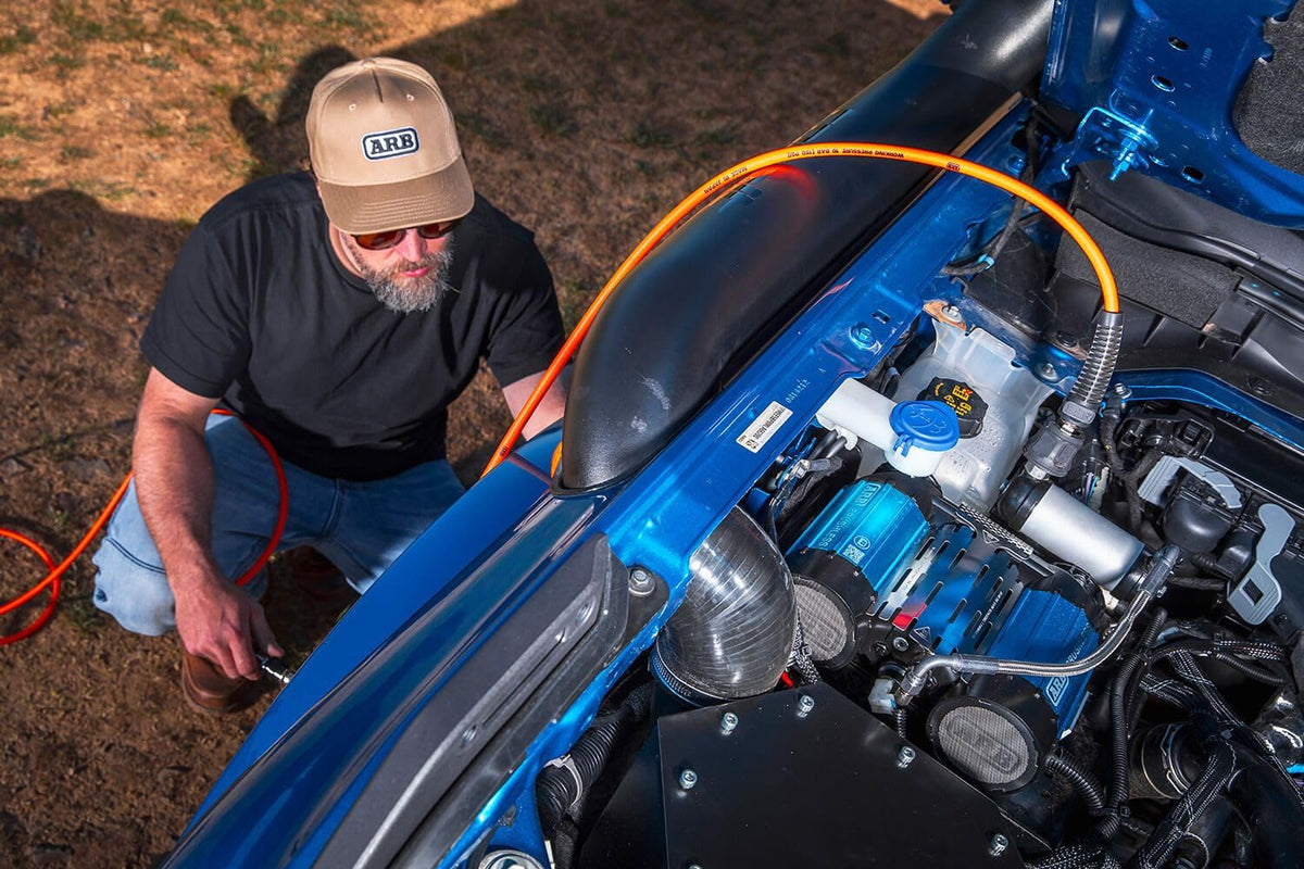 ARB CKBLTA12 12V Brushless Air Compressor Premium Twin Motor On Board boasts 1.5X in output. Ideal for faster tire inflating time and 4x4 off road adventures - 2025 Launched