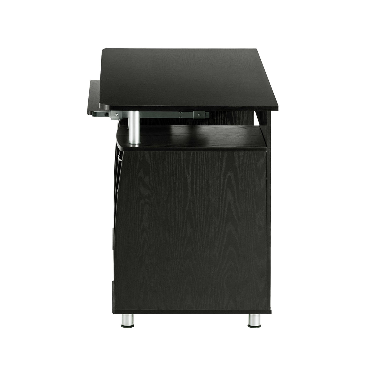 Techni Mobili 48'' W Computer Desk with File Cabinet and Drawers, Storage Cabinet with Removable Shelf and Ventilation for CPU, Home Office Desk or Computer Workstation with Keyboard Tray, Espresso