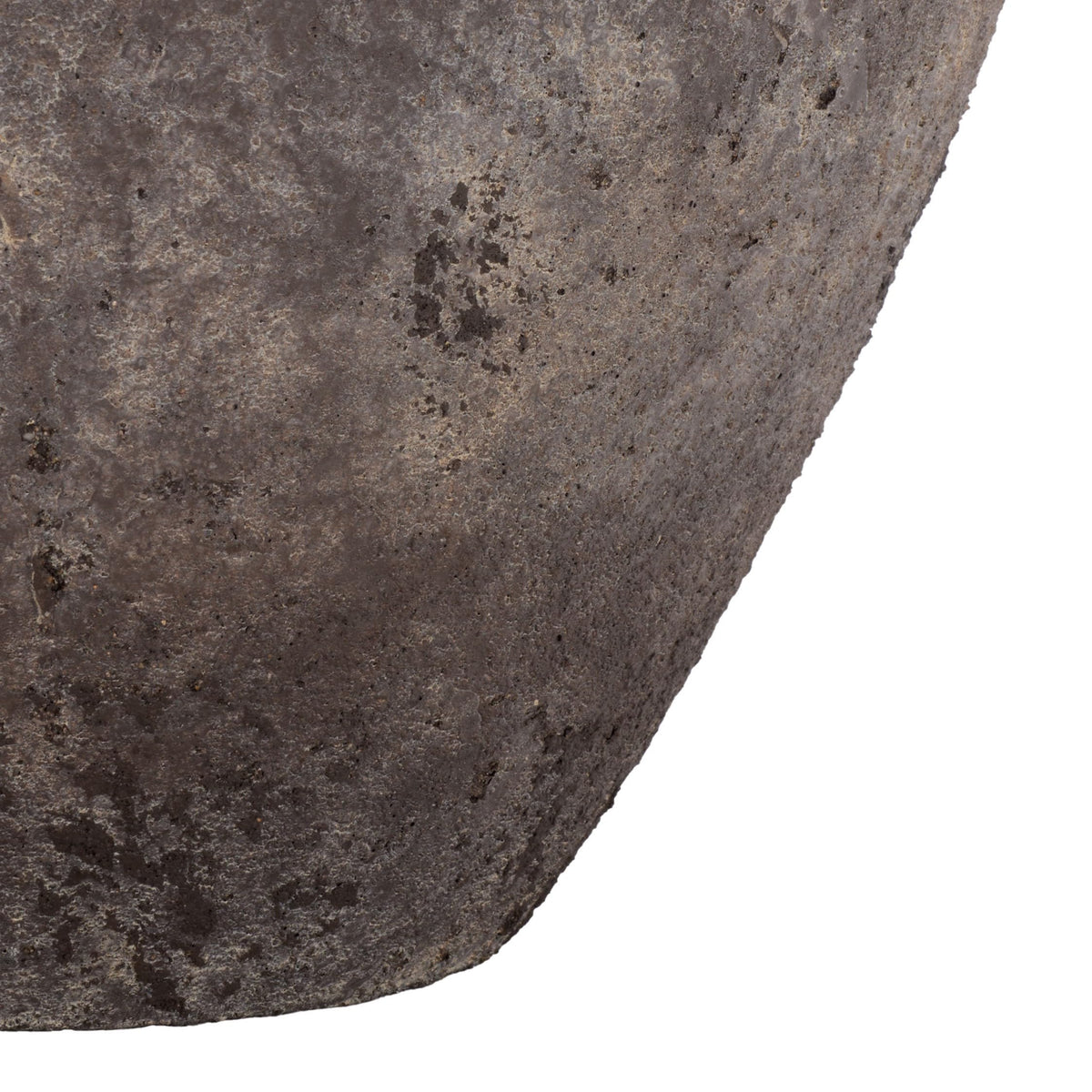 SAFAVIEH Outdoor - Ramsey Planter Pot with Drainage - Antique Brown Ficonstone Cement - Weather Resistant - Ideal for Patio, Garden, Backyard, 14.2" Wx 14.2" D x 13" H (PAT1553A)