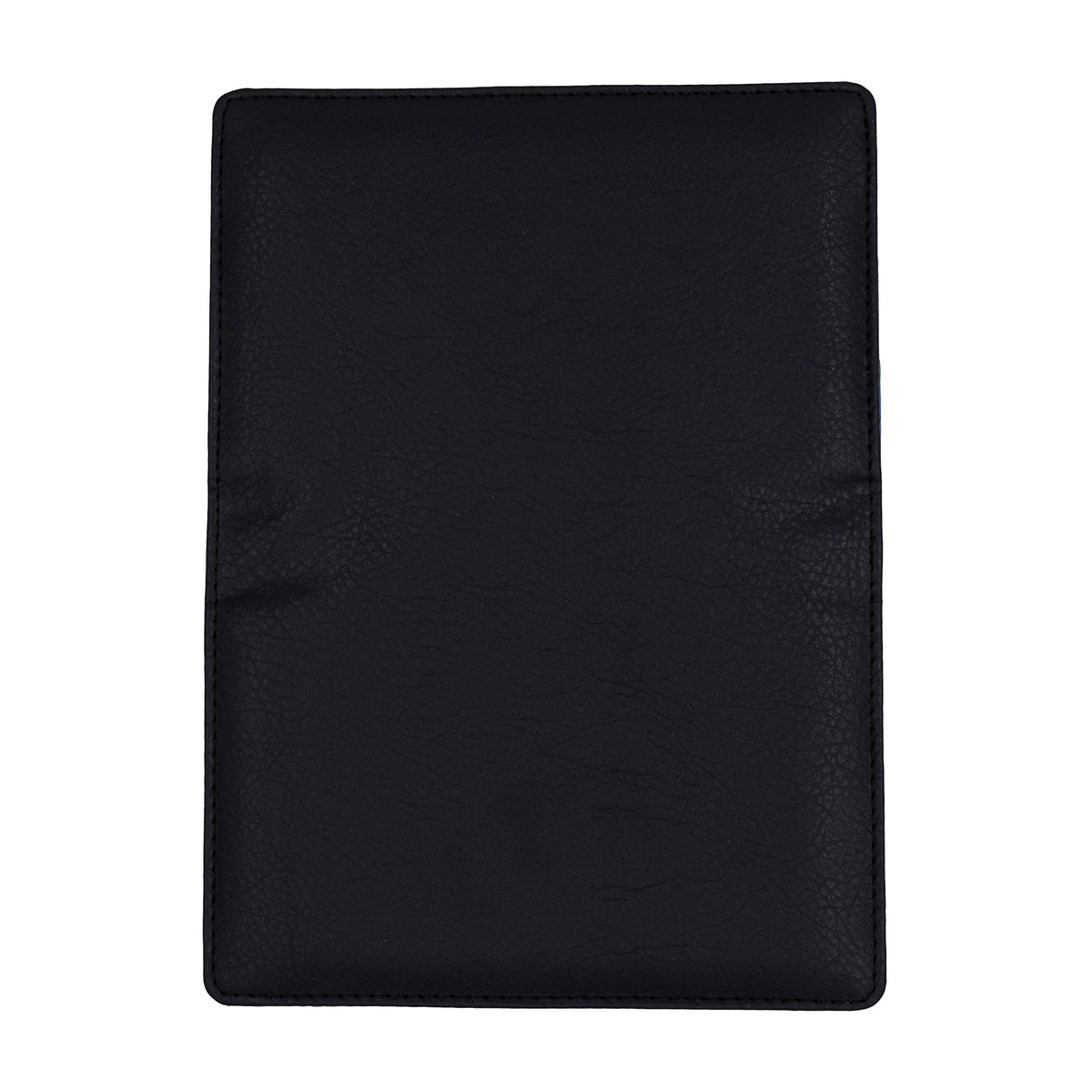 CAROUSELCHECKS Black Textured Leather Checkbook Cover for Top Stub Personal Checks