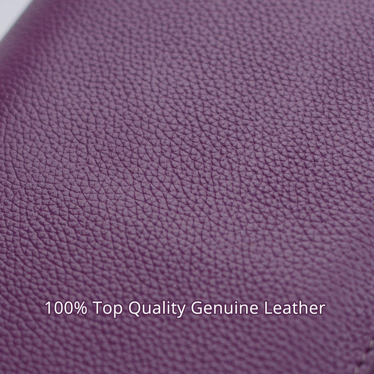 Bveyzi Women RFID Blocking Wallet Leather Zip Around Phone Clutch Large Capacity Ladies Travel Purse Wristlet (Purple)