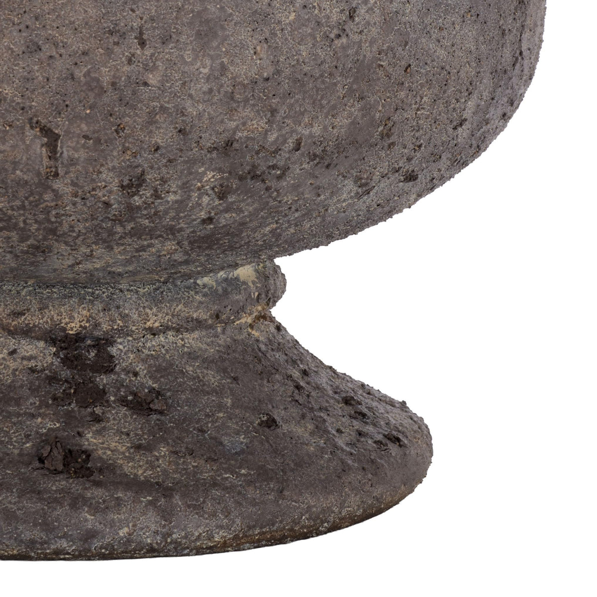SAFAVIEH Outdoor - Stark Planter Pot with Drainage - Antique Brown Ficonstone Cement - Weather Resistant - Ideal for Patio, Garden, Backyard, 12" Wx 12" D x 18.9" H (PAT1551A)