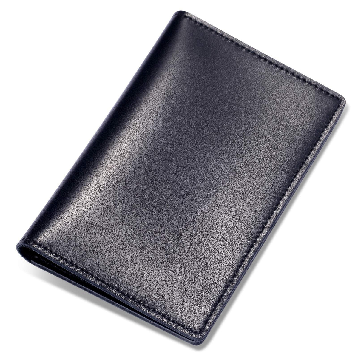 HISCOW Minimalist Thin Bifold Card Holder - Italian Calfskin