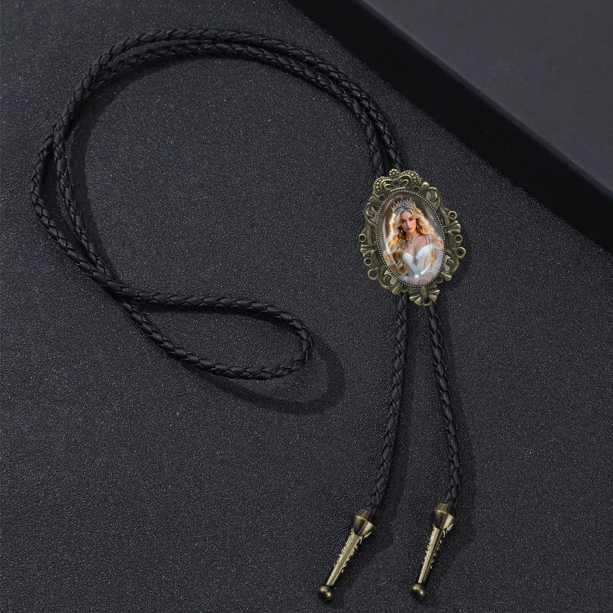 DVDKOLA Custom Bolo Tie Cowboy Accessories for Men Women Western Tie Native American Bolo Tie Rodeo Cowboy Outfit (Bronze)