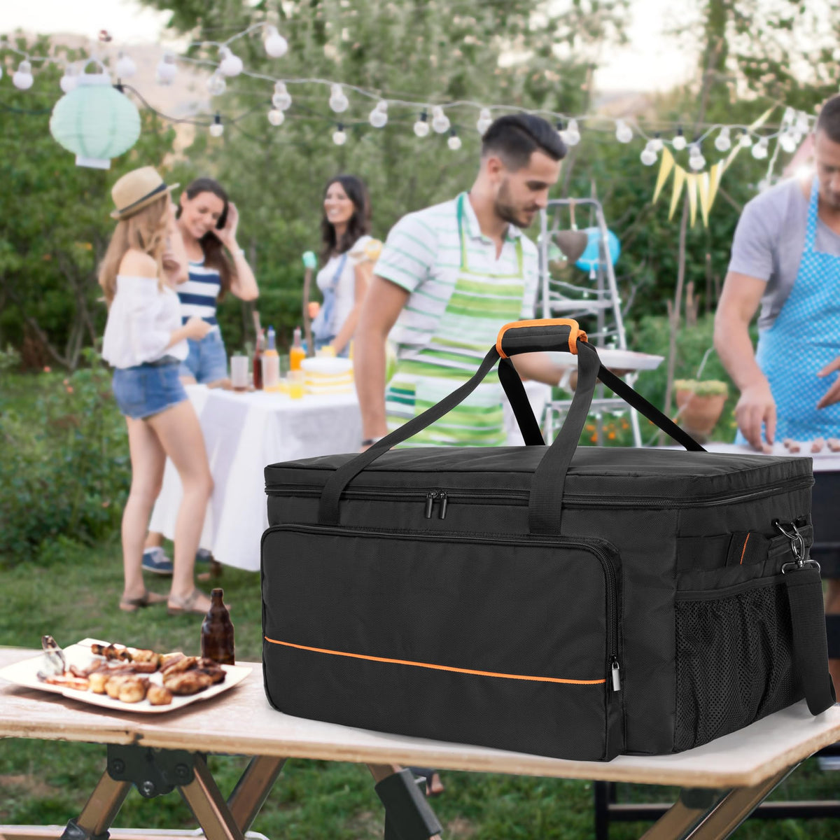 HODRANT Carry Bag Compatible With Ninja Woodfire Grill OG701 OG751, Outdoor Cover for OG700 Series Smoker, Water-Resistant BBQ Storage Case for Tools & Accessories, Bag Only