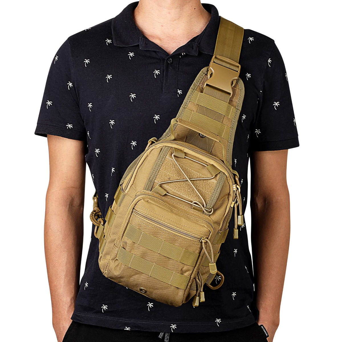 G4Free Outdoor Tactical Bag Backpack, Military Sport Bag Pack Sling Shoulder Backpack Tactical Pack for Every Day Carry