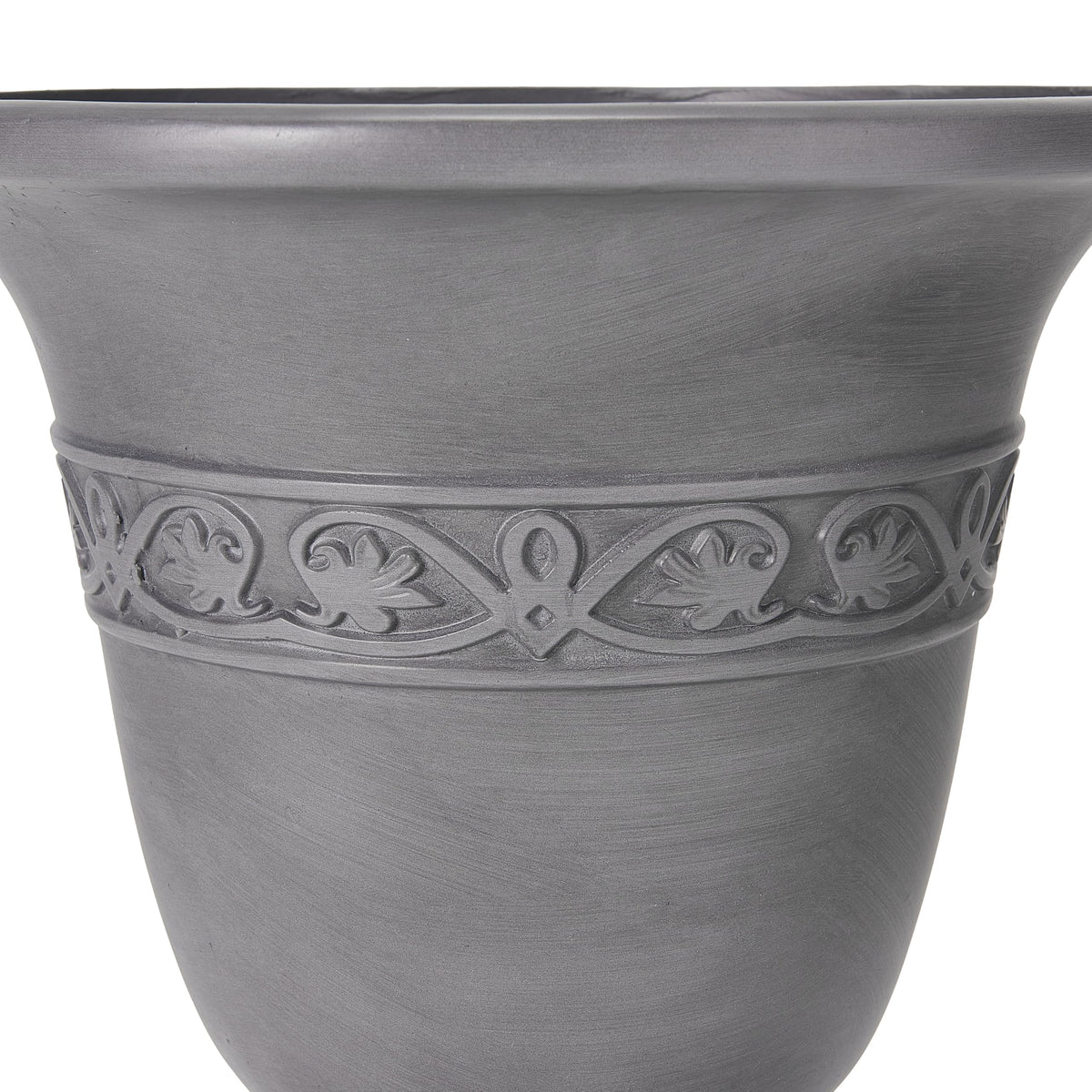 Christopher Knight Home Sical Round Concrete Planter Set of 2, 2 Pack Garden Flower Pot with Drainage Hole, MGO Patio Urn Planter for Outdoor Plants, Outdoor Planter Box, No Assembly, Light Gray