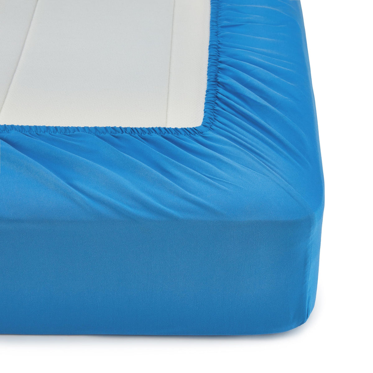 Amazon Basics 5-Piece Microfiber Kid's Bed-in-a-Bag Bedding Set, Twin, Blue, Solid