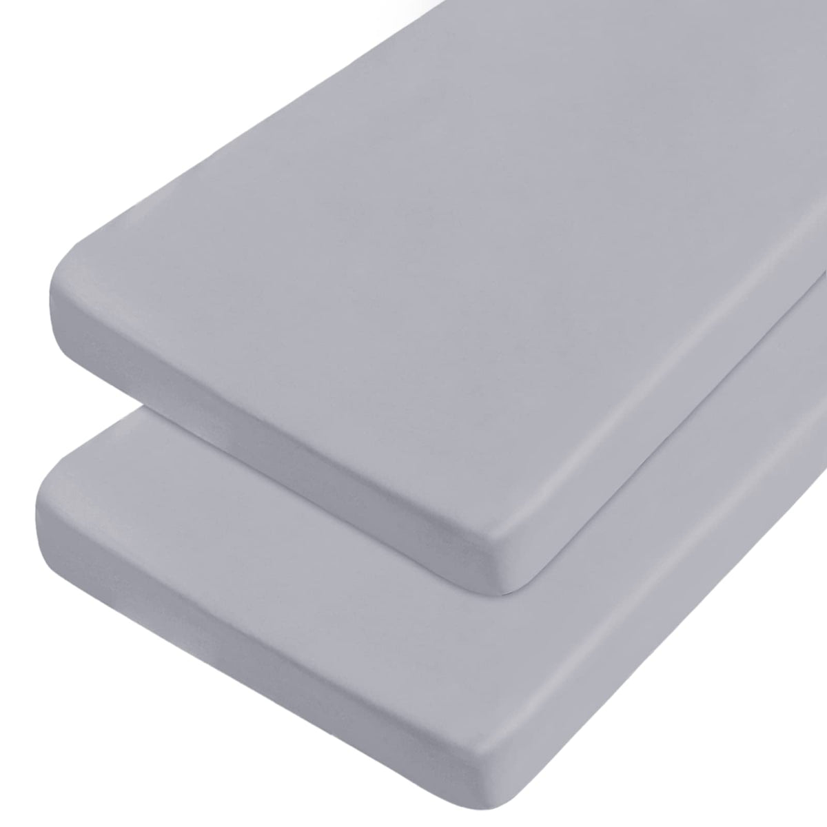 Cot Sheets 31" x 75", 2 Pack Cot Size Sheet Fitted with Narrow Twin/Camp Bunk/Rvs Bunk/Guest Beds/Army Cots/Trifold Mattress, Super Soft Breathable Microfiber Bed Cover, Bottom Sheet, Gray