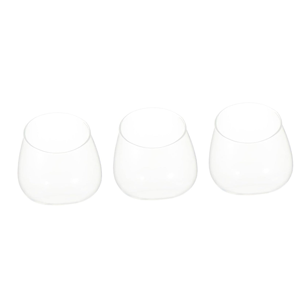 ABOOFAN 3pcs Glass Slant Cut Terrarium Bottles for Plant Display Decorative Landscape Ornaments for Home Desk Shelf and Dining Table Decor