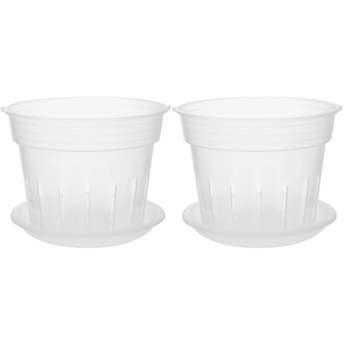 Happyyami 2 Sets Phalaenopsis Hard Planting Cup Large Orchid Pot Orchid Pot 8 inches Hanging pots houseplant pots Clear vases Indoor Plants Creative Plastic Flowerpots Gardening Plant Pot