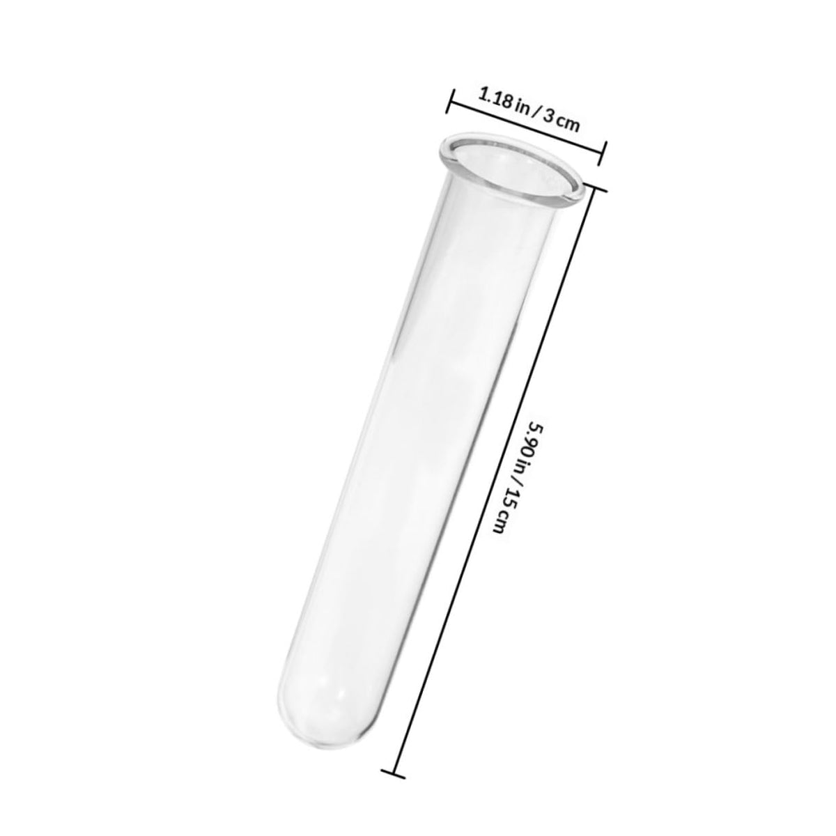 STAHAD Glass Hydroponic Vase Plant Propagation Tubes 5pcs 2.5x3x15cm Test Tubes for Small Terrarium Plants Home Desk Decoration