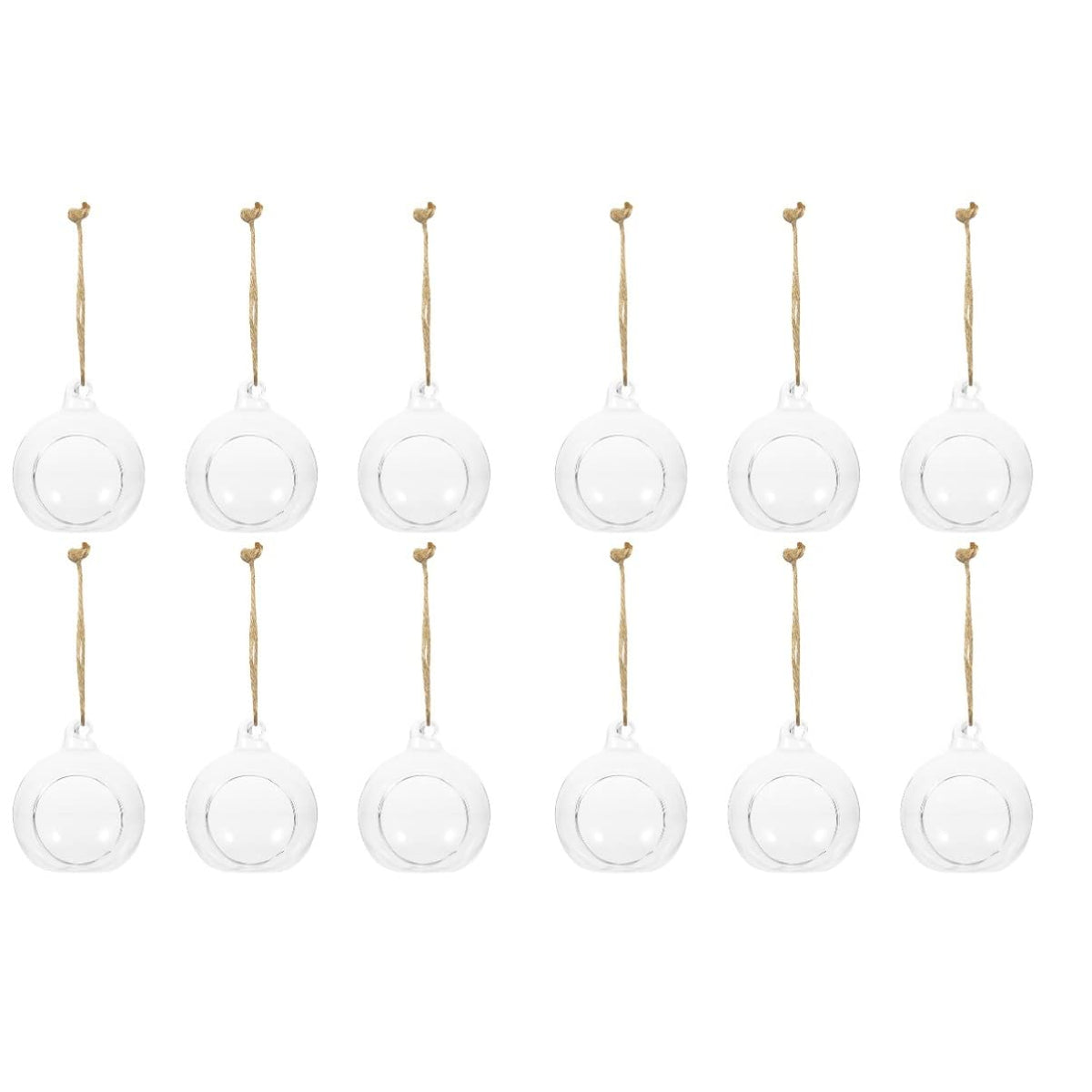 Cabilock Hanging Planter Glass Containers Glass Vases 12 Pcs Hanging Terrarium Hanging Glass orb Hanging Terrarium Globe Orbs air Plants Globe Glass Plant Glass Containers Glass Vases Glass Vase