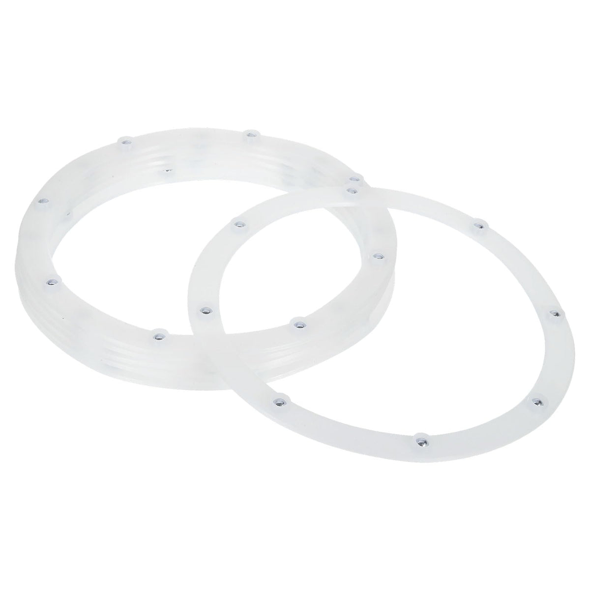 uxcell 6Pcs 8 Inch Rotating Swivel Stand with Steel Ball Bearings, Lazy Susan Base Turntable Bearing Plate Round Table Swivel Base for Home Kitchen, White, 8 Balls