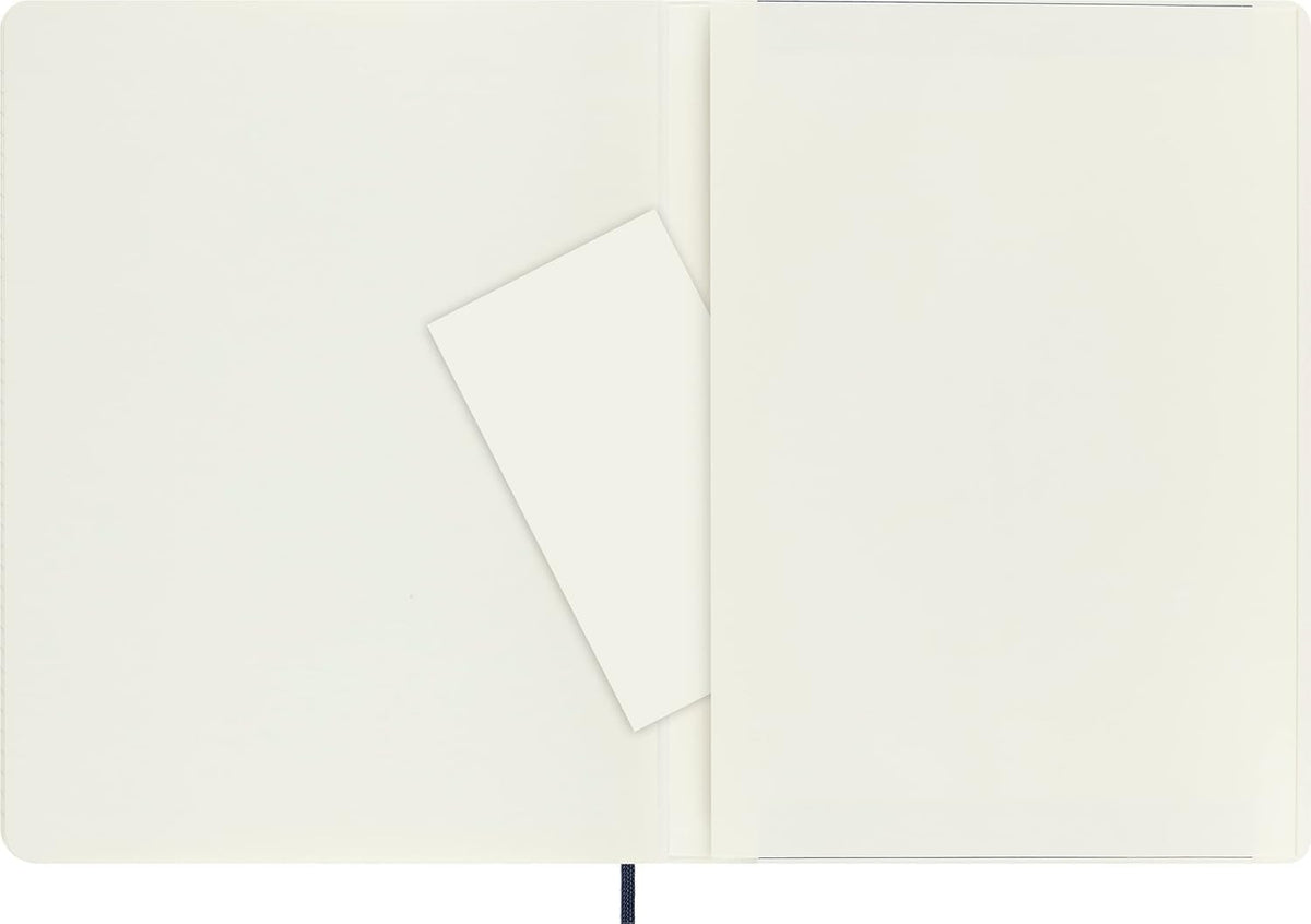 Moleskine Classic Notebook, Soft Cover, XL (7.5" x 9.5") Ruled/Lined, Sapphire Blue, 192 Pages