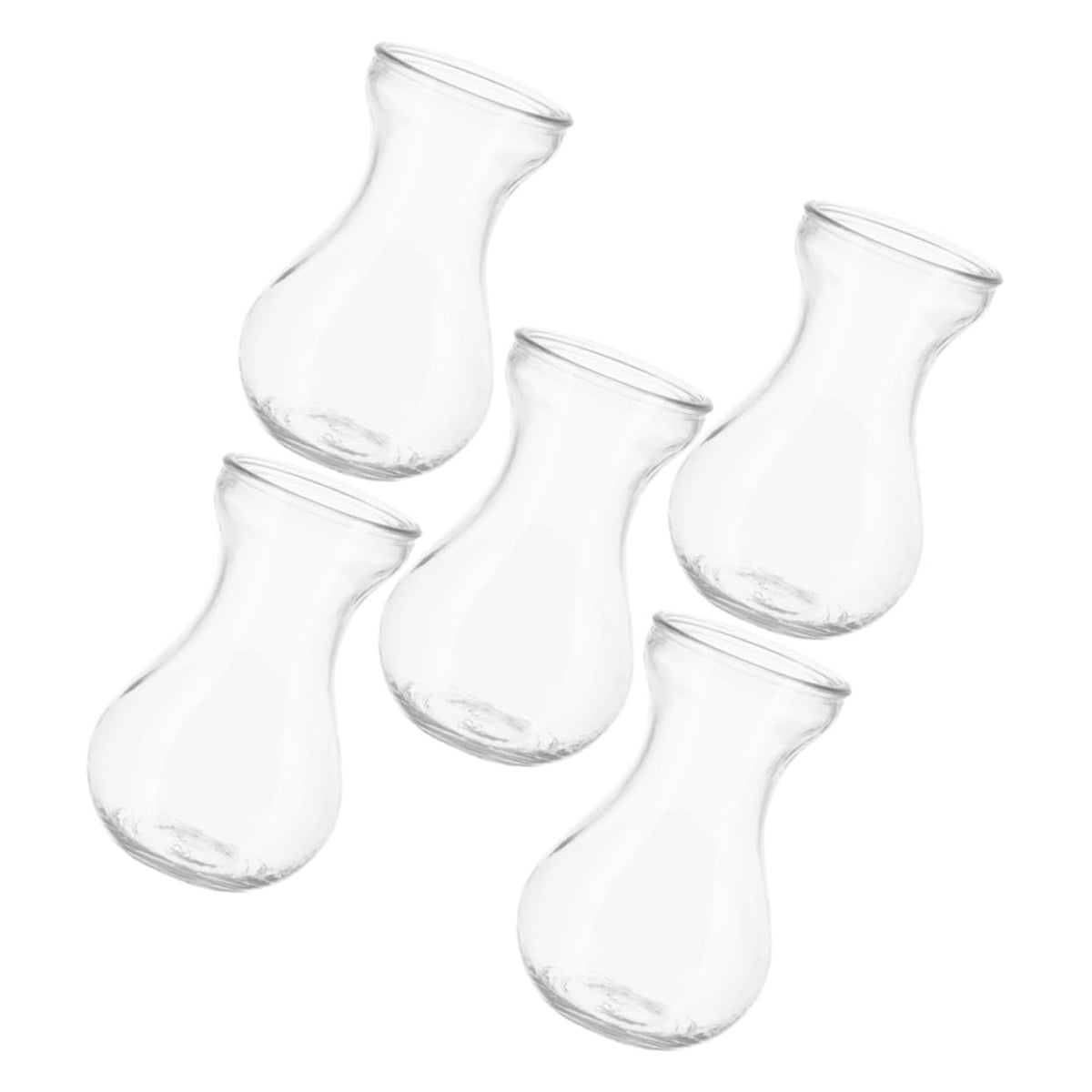 BESTOYARD 5pcs Glass Vases for Flowers Terrarium Decor Centerpieces for Indoor Plants Bud Vases