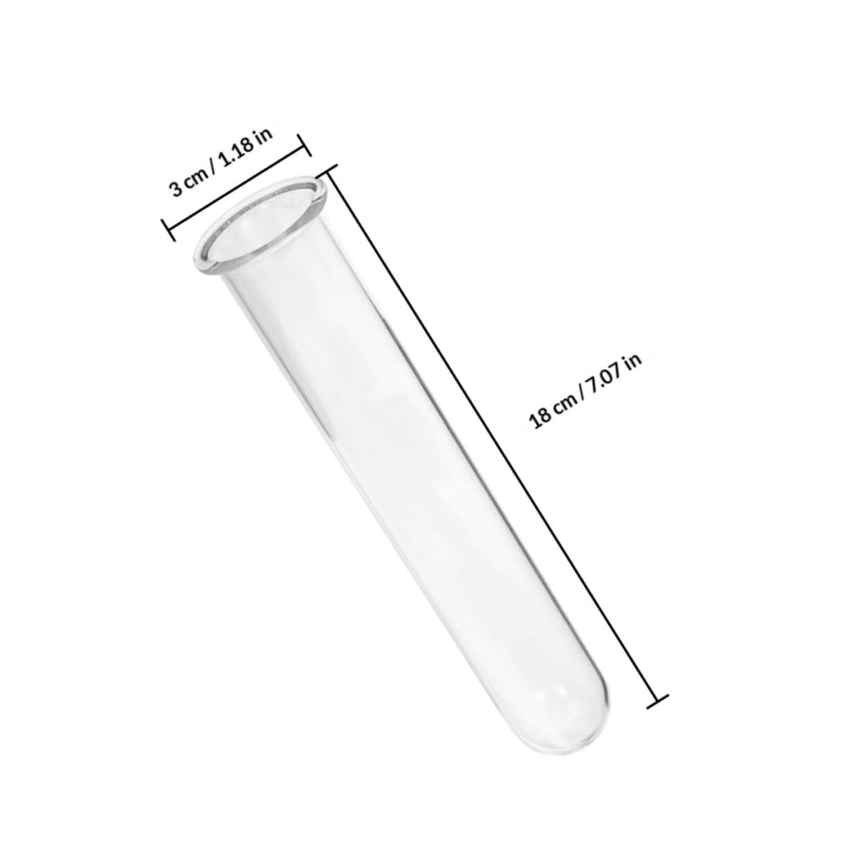COOPHYA 4pcs Glass Test Tube Plant Propagation Vases Hydroponic Flower Holders Decorative Desktop and Wall Terrarium Containers for Home Garden Office