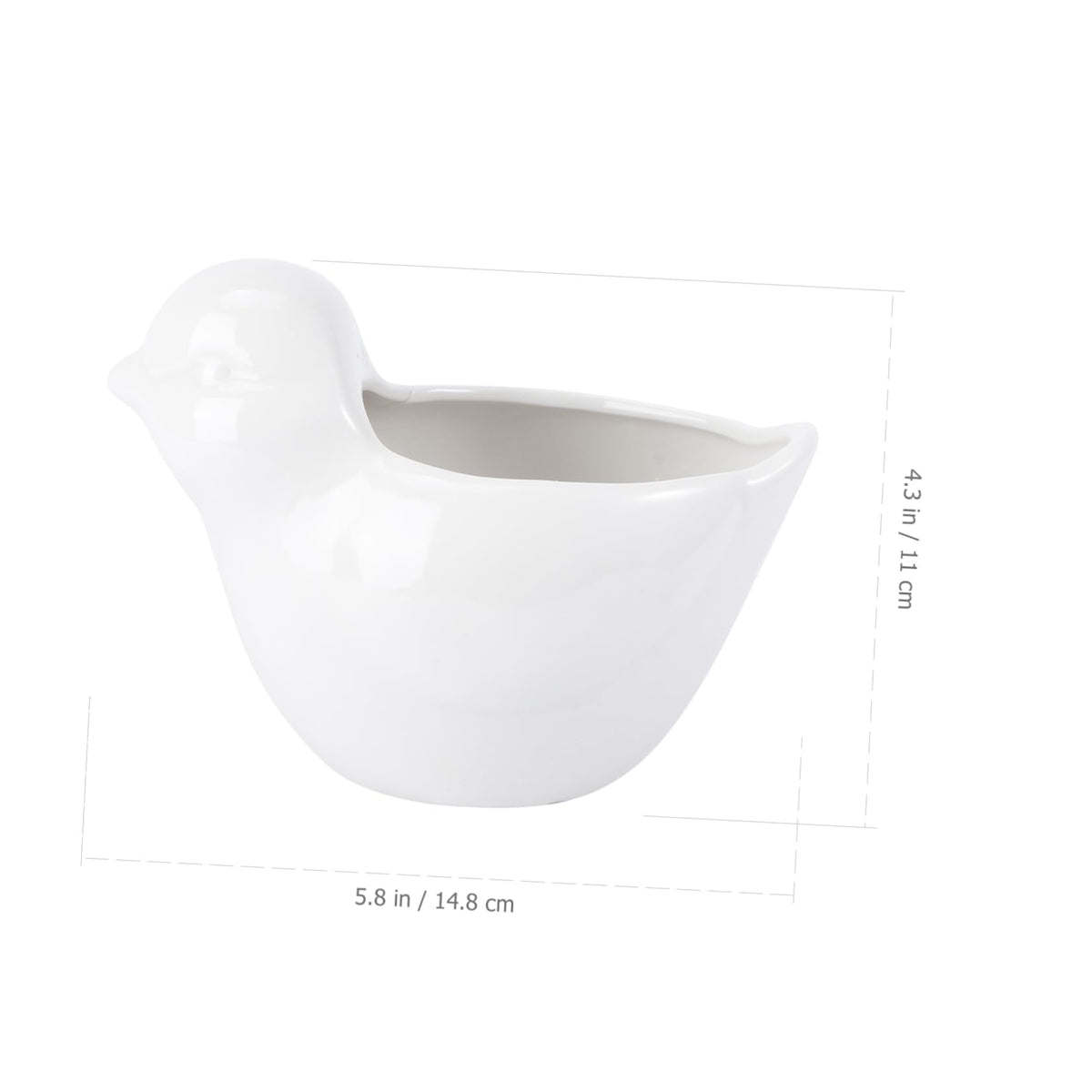 IWOWHERO Bird Flower Pot Ceramic Succulent Planting Container Creative Plant Flowerpot Bird Plant Sitters